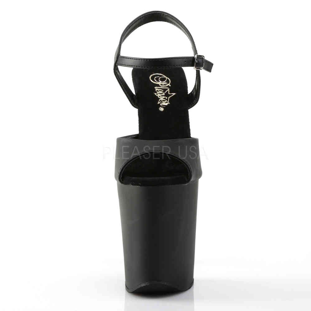 Pleaser - XTREME809 Sandaal met enkelband, Paaldans schoenen - Paaldans schoenen - Zwart